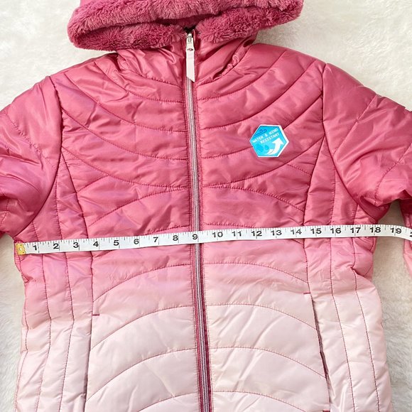 Swiss Alps Reversible Jacket, Dip-Dye Print, Insulated, Faux Fur, Water Resis... - Picture 9 of 9